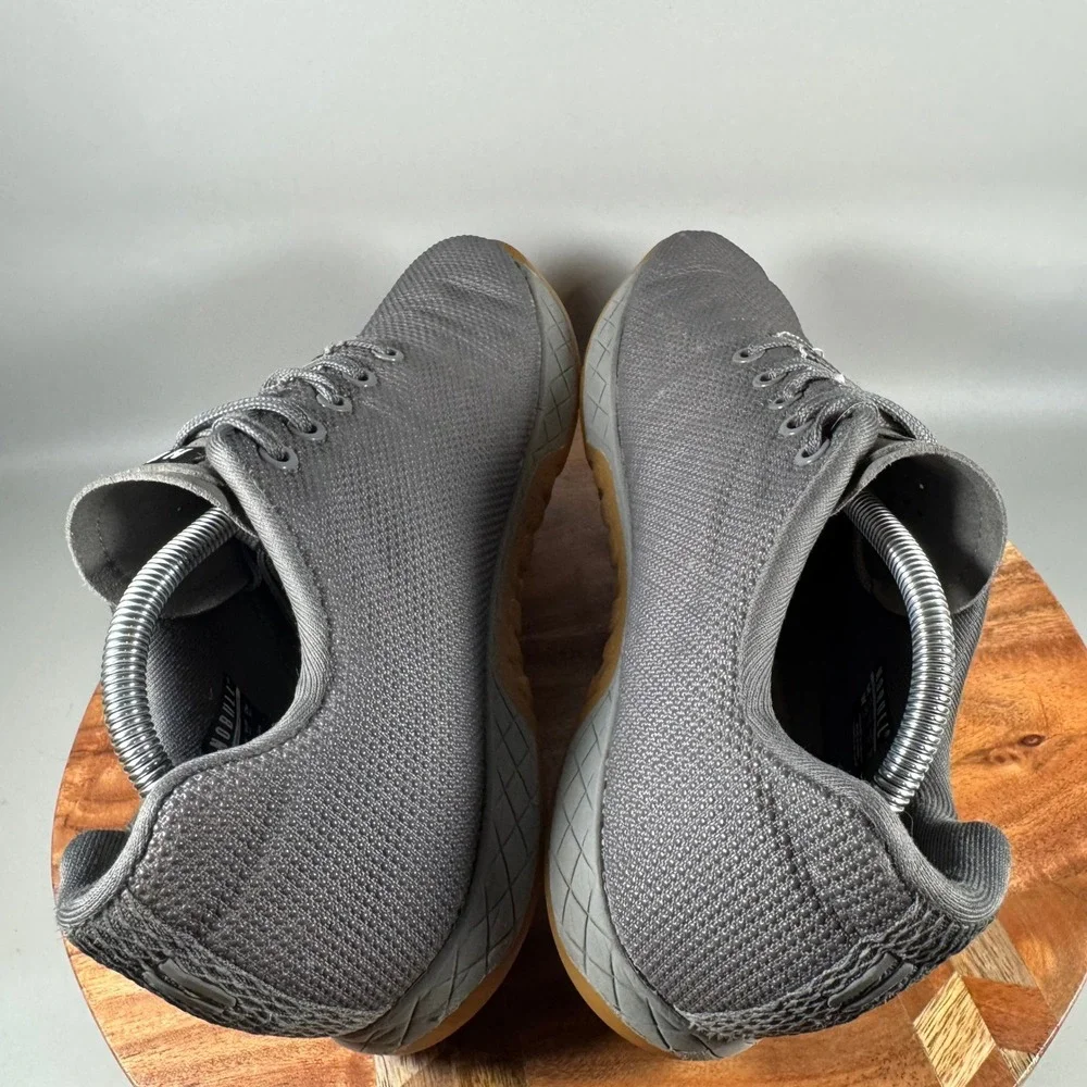 NOBULL SuperFabric Trainer Grey Gum Sole Mens 10.5 Cross Training Shoes